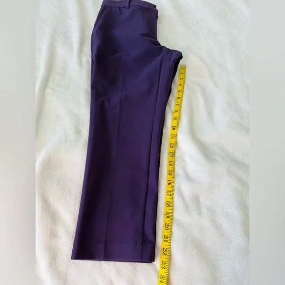 Ann Taylor Purple Straight Leg Pants - Picture 8 of 9